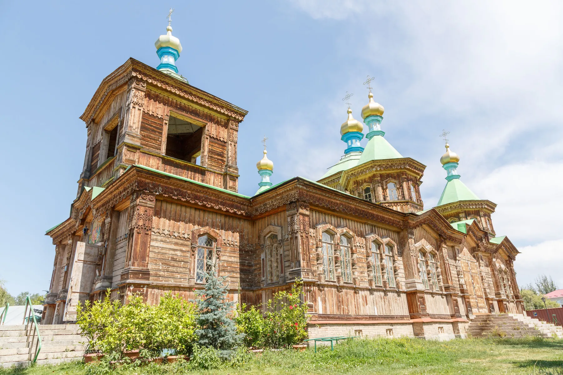 Holy Trinity Orthodox Church in Karakol, Kyrgyzstan